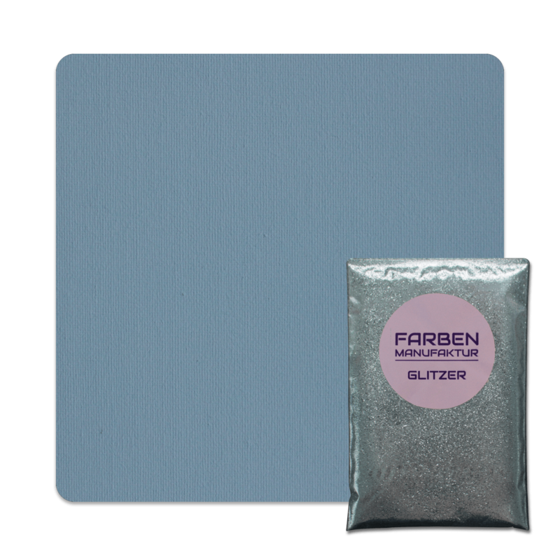 Farben Manufaktur Glitzer(t)räume - Blau Grau mit Silber Glitzer