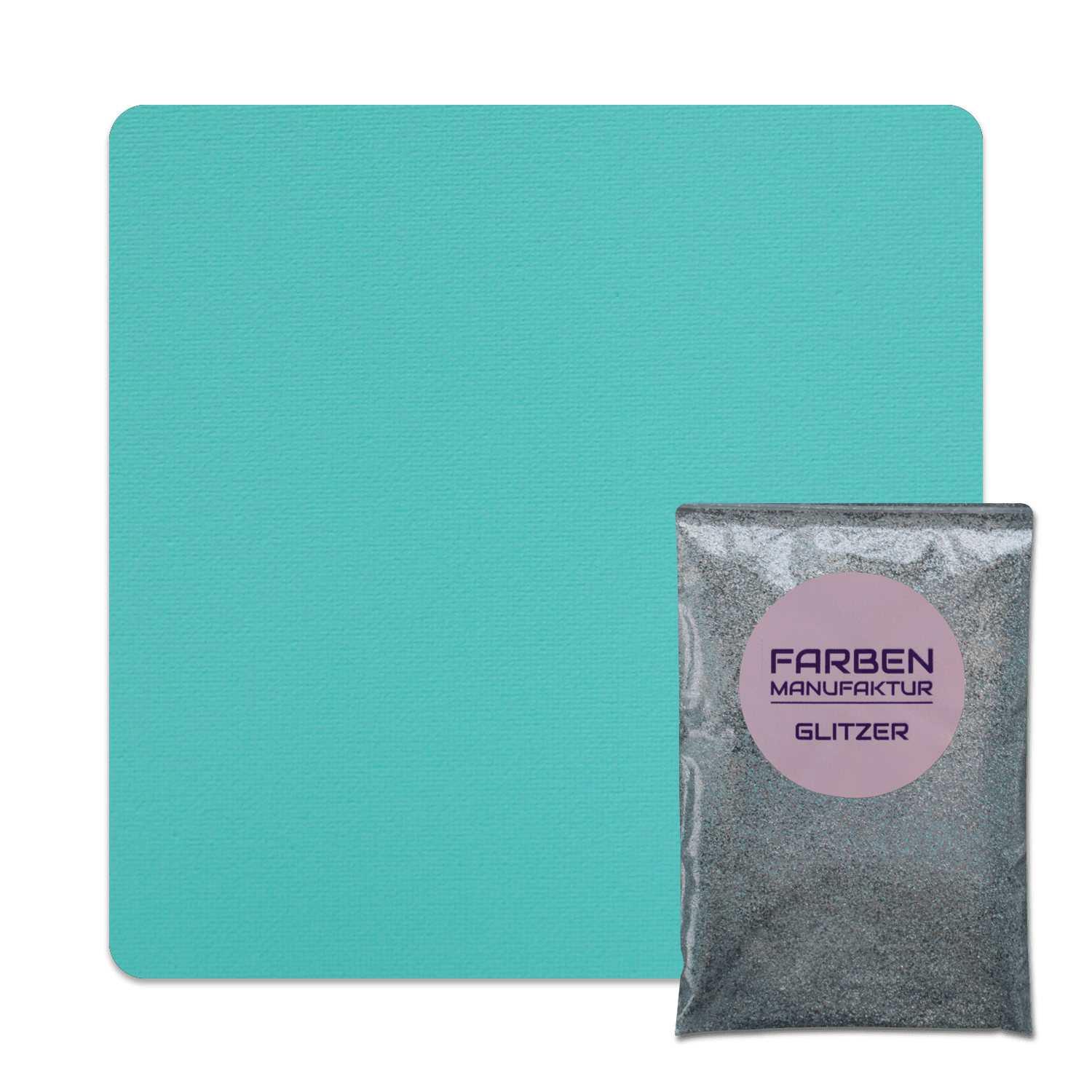 Farben Manufaktur Glitzer(t)räume - Blau Grün mit Holo Silber Glitzer