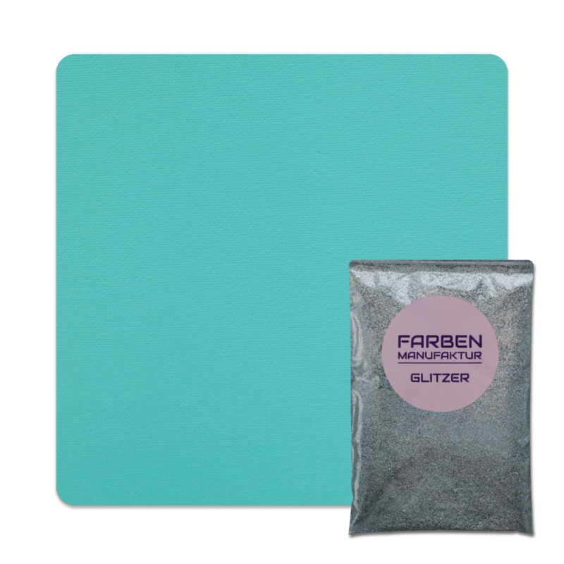 Farben Manufaktur Glitzer(t)räume - Blau Grün mit Holo Silber Glitzer