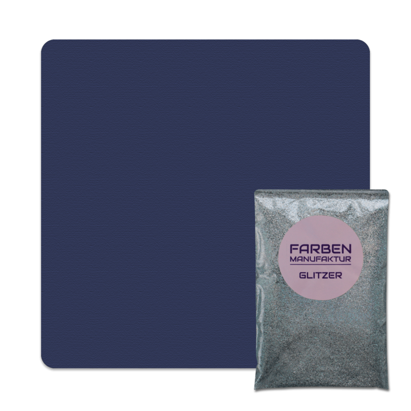 Farben Manufaktur Glitzer(t)räume - Dunkelblau mit Holo Silber Glitzer (sdgl.)