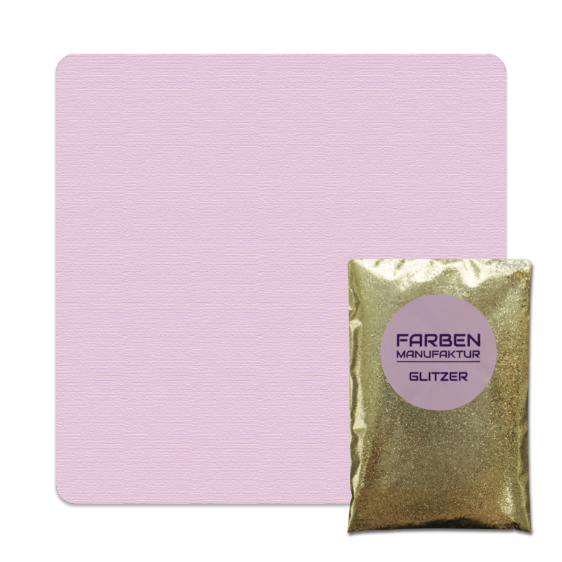 Farben Manufaktur Glitzer(t)räume - Flieder Lavendel mit Gold Glitzer