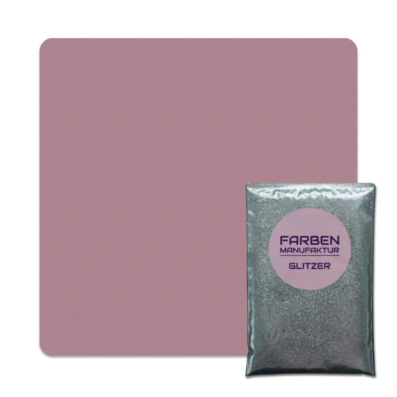 Farben Manufaktur Glitzer(t)räume - Taupe mit Silber Glitzer