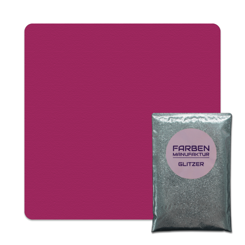 Farben Manufaktur Glitzer(t)räume - Lila Pink mit Silber Glitzer (sdgl.)