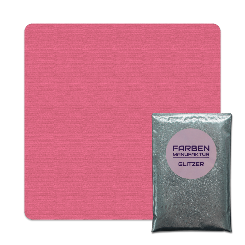 Farben Manufaktur Glitzer(t)räume - Vintage Pink mit Silber Glitzer
