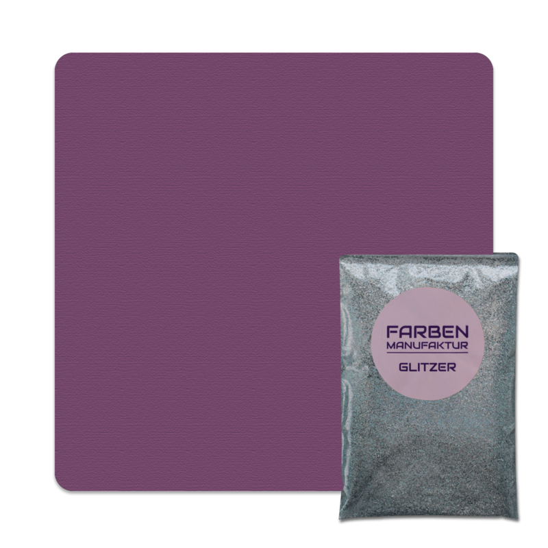 Farben Manufaktur Glitzer(t)räume - Lila Beere mit Holo Silber Glitzer (sdgl.)