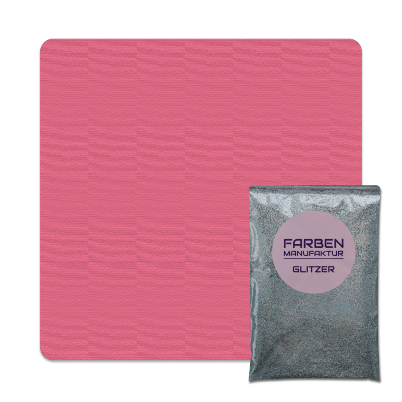 Farben Manufaktur Glitzer(t)räume - Vintage Pink mit Holo Silber Glitzer