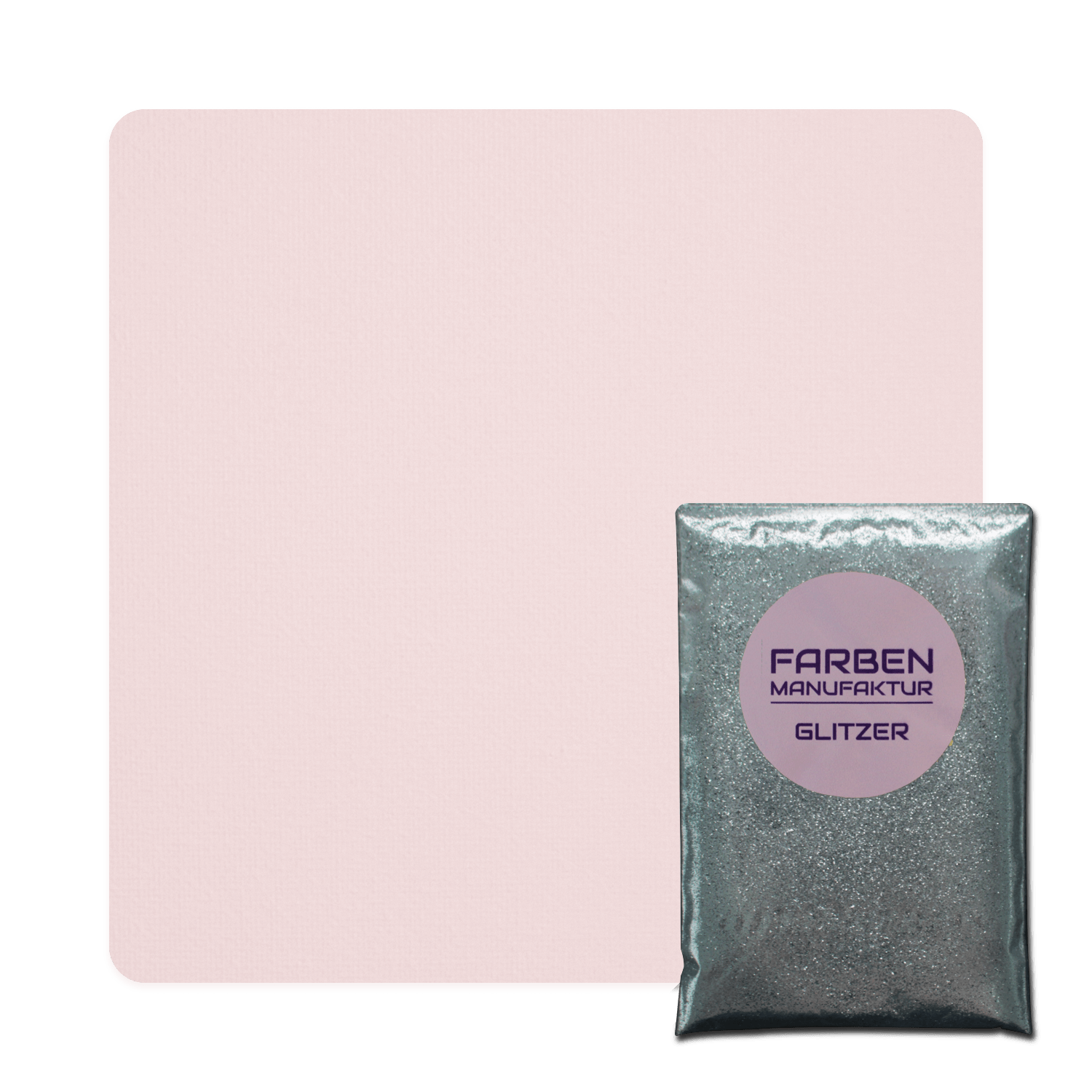 Farben Manufaktur Glam Collection Kreide-Wandfarbe mit Glitzer - Rosa mit Silber Glitzer Farben Manufaktur Glam Collection Kreide-Wandfarbe mit Glitzer - Rosa mit Silber Glitzer
