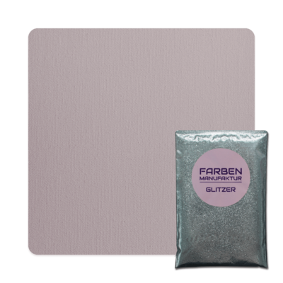 Farben Manufaktur Glam Collection Kreide-Wandfarbe mit Glitzer - Grau Rot mit Silber Glitzer Farben Manufaktur Glam Collection Kreide-Wandfarbe mit Glitzer - Grau Rot mit Silber Glitzer