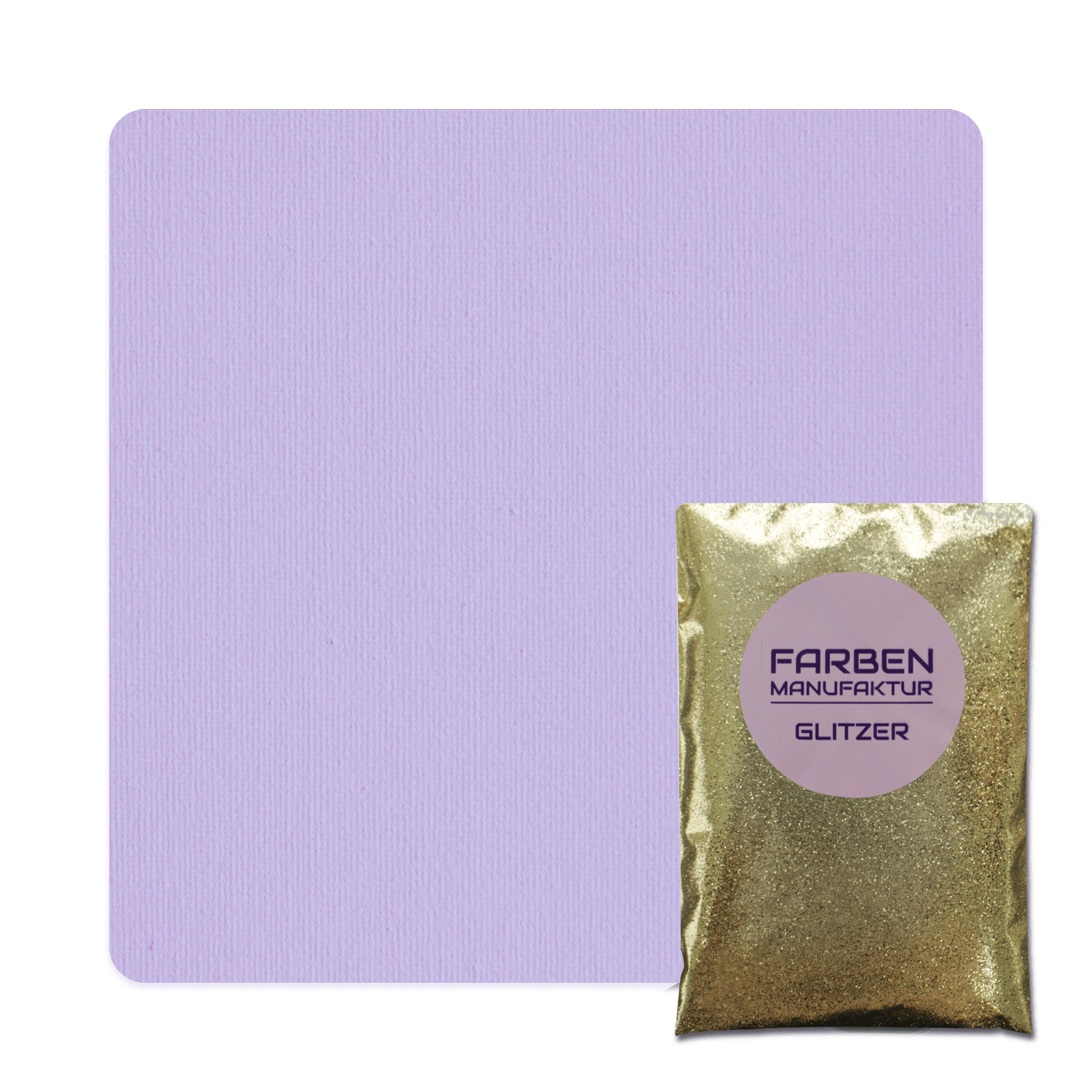 Farben Manufaktur Glam Collection Kreide-Wandfarbe mit Glitzer - Flieder mit Gold Glitzer Farben Manufaktur Glam Collection Kreide-Wandfarbe mit Glitzer - Flieder mit Gold Glitzer