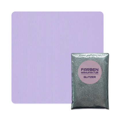 Farben Manufaktur Glam Collection Kreide-Wandfarbe mit Glitzer - Flieder mit Silber Glitzer Farben Manufaktur Glam Collection Kreide-Wandfarbe mit Glitzer - Flieder mit Silber Glitzer