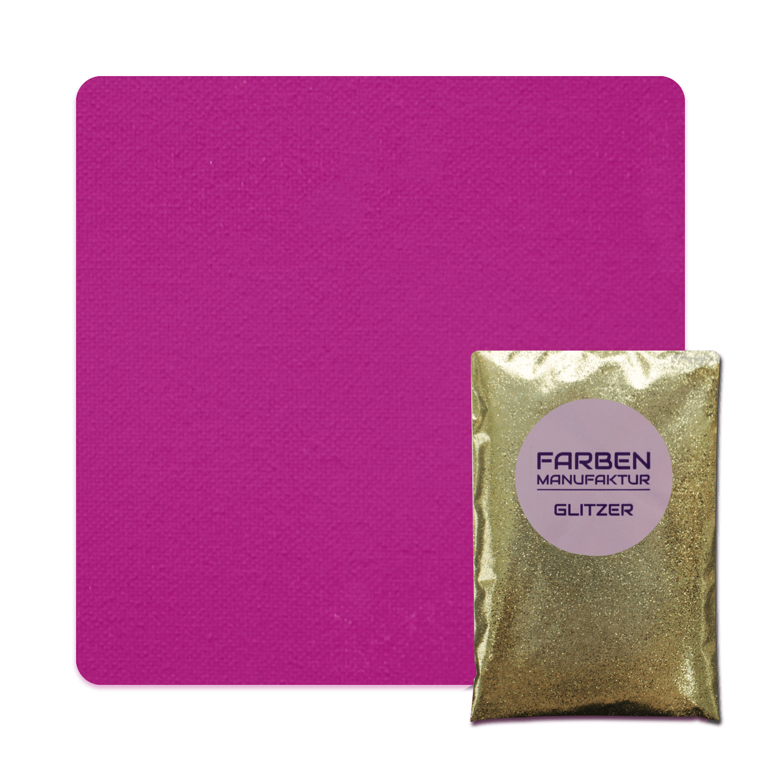 Farben Manufaktur Glam Collection Kreide-Wandfarbe mit Glitzer - Sattes Pink mit Gold Glitzer Farben Manufaktur Glam Collection Kreide-Wandfarbe mit Glitzer - Sattes Pink mit Gold Glitzer