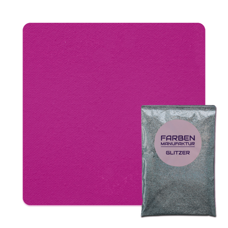 Farben Manufaktur Glam Collection Kreide-Wandfarbe mit Glitzer - Sattes Pink mit Holo Silber Glitzer Farben Manufaktur Glam Collection Kreide-Wandfarbe mit Glitzer - Sattes Pink mit Holo Silber Glitzer
