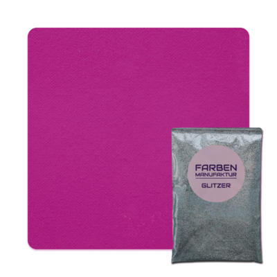 Farben Manufaktur Glam Collection Kreide-Wandfarbe mit Glitzer - Sattes Pink mit Holo Silber Glitzer Farben Manufaktur Glam Collection Kreide-Wandfarbe mit Glitzer - Sattes Pink mit Holo Silber Glitzer