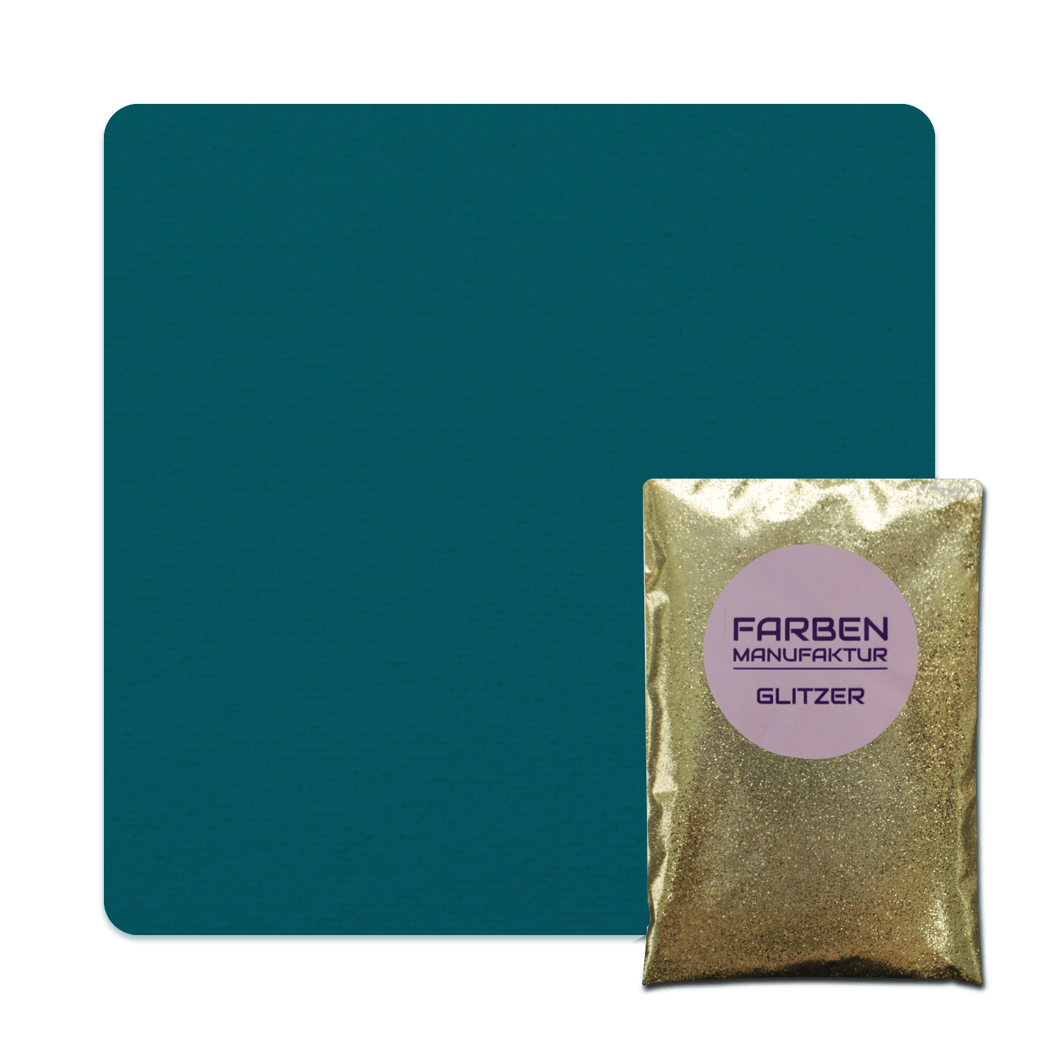 Farben Manufaktur Glam Collection Kreide-Wandfarbe mit Glitzer - Petrol Blau Grün mit Gold Glitzer Farben Manufaktur Glam Collection Kreide-Wandfarbe mit Glitzer - Petrol Blau Grün mit Gold Glitzer