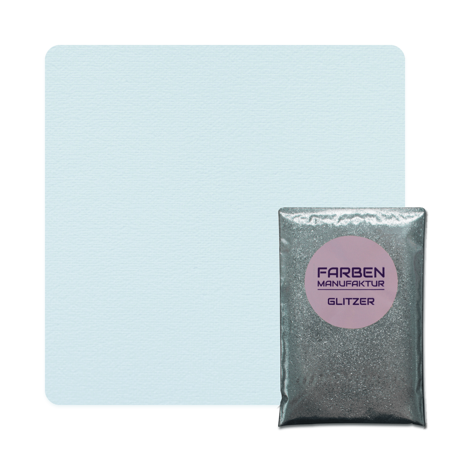 Farben Manufaktur Glam Collection Kreide-Wandfarbe mit Glitzer - Helles Blau mit Silber Glitzer Farben Manufaktur Glam Collection Kreide-Wandfarbe mit Glitzer - Helles Blau mit Silber Glitzer