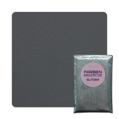 Farben Manufaktur Glam Collection Kreide-Wandfarbe mit Glitzer - Schiefer Grau mit Silber Glitzer Farben Manufaktur Glam Collection Kreide-Wandfarbe mit Glitzer - Schiefer Grau mit Silber Glitzer