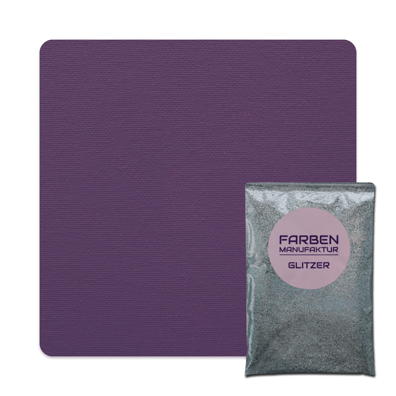 Farben Manufaktur Glam Collection Kreide-Wandfarbe mit Glitzer - Dunkles Lila mit Holo Silber Glitzer Farben Manufaktur Glam Collection Kreide-Wandfarbe mit Glitzer - Dunkles Lila mit Holo Silber Glitzer