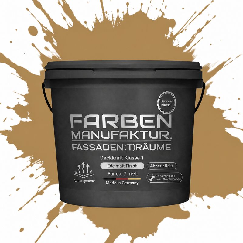 Farben Manufaktur Fassaden(t)räume Silikonharz - RAL 1011 Braunbeige Farben Manufaktur Fassaden(t)räume Silikonharz - RAL 1011 Braunbeige