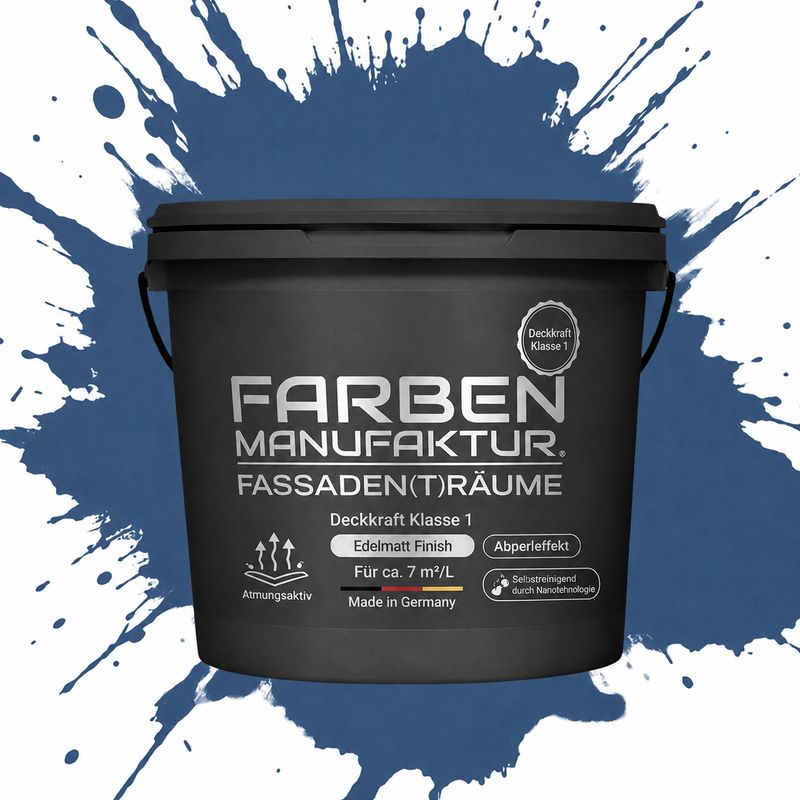 Farben Manufaktur Fassaden(t)räume Silikonharz - RAL 5000 Violettblau Farben Manufaktur Fassaden(t)räume Silikonharz - RAL 5000 Violettblau