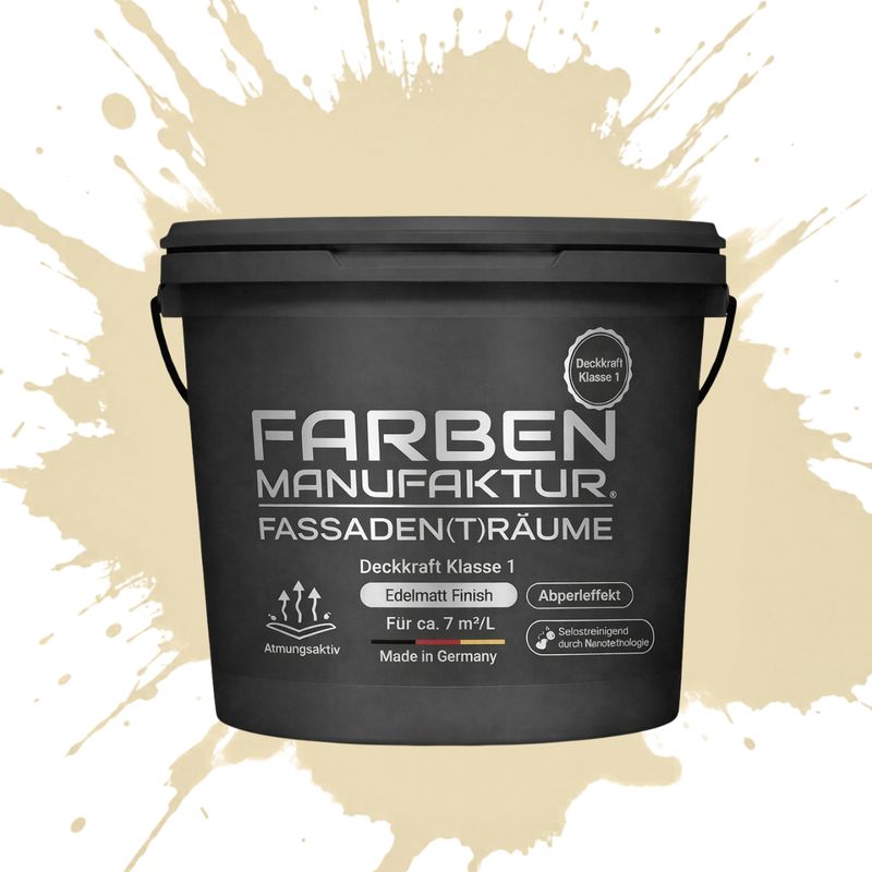 Farben Manufaktur Fassaden(t)räume Silikonharz - RAL 1015 Hellelfenbein Farben Manufaktur Fassaden(t)räume Silikonharz - RAL 1015 Hellelfenbein