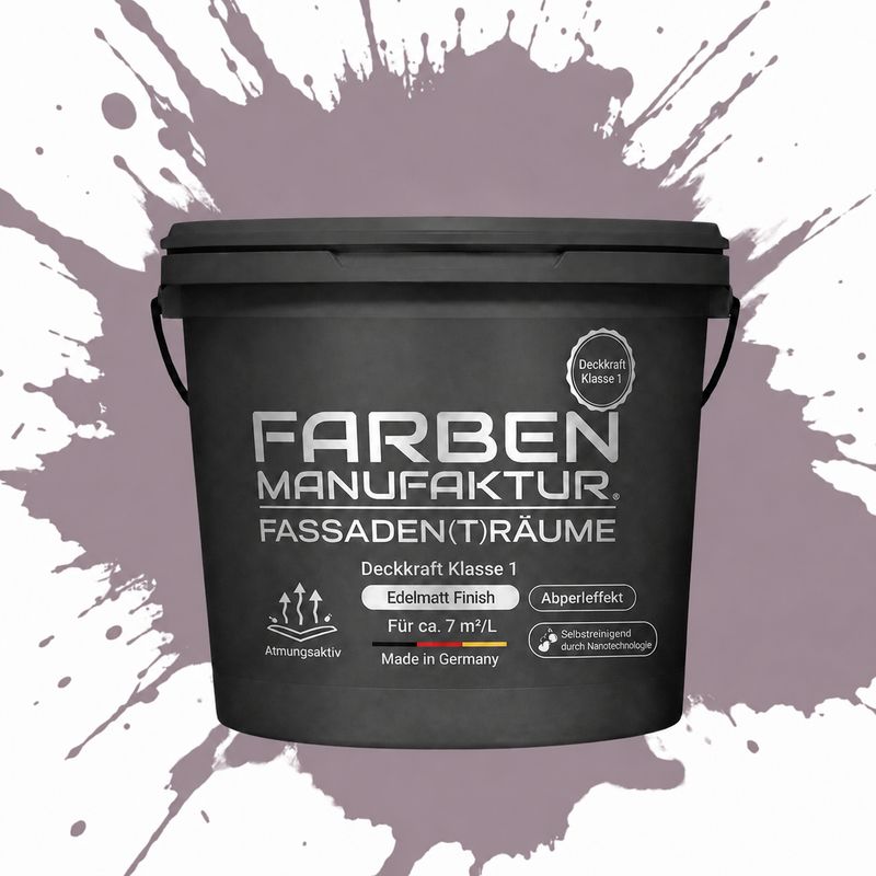 Farben Manufaktur Fassaden(t)räume Silikonharz - RAL 4009 Pastellviolett Farben Manufaktur Fassaden(t)räume Silikonharz - RAL 4009 Pastellviolett