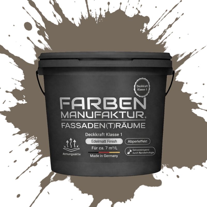 Farben Manufaktur Fassaden(t)räume Silikonharz - RAL 7006 Beigegrau Farben Manufaktur Fassaden(t)räume Silikonharz - RAL 7006 Beigegrau