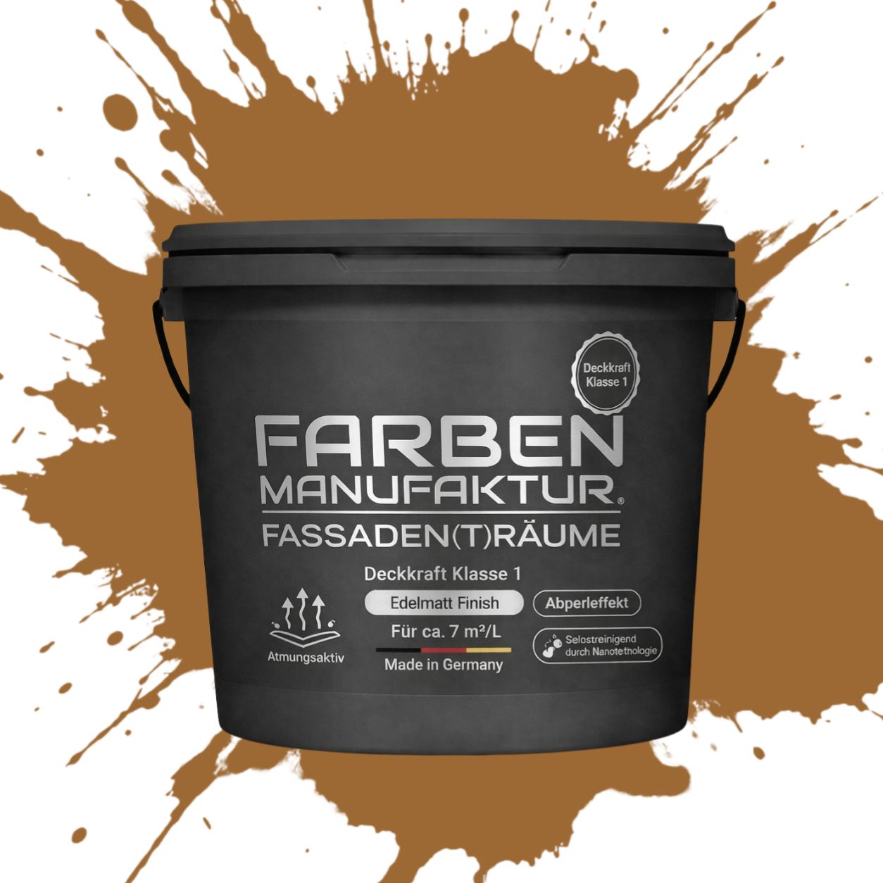 Farben Manufaktur Fassaden(t)räume Silikonharz - RAL 8001 Ockerbraun Farben Manufaktur Fassaden(t)räume Silikonharz - RAL 8001 Ockerbraun