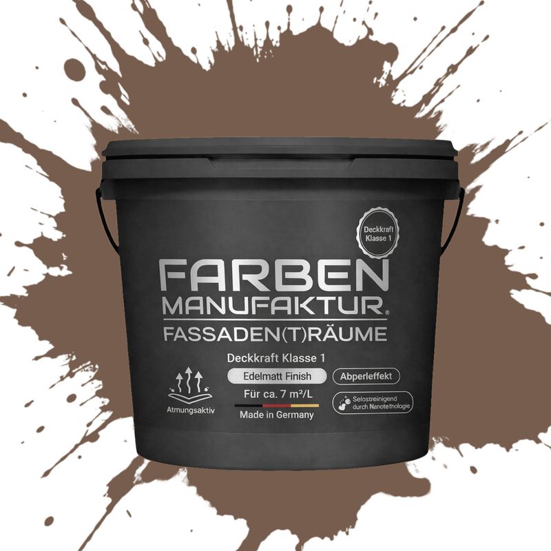 Farben Manufaktur Fassaden(t)räume Silikonharz - RAL 8025 Blassbraun Farben Manufaktur Fassaden(t)räume Silikonharz - RAL 8025 Blassbraun