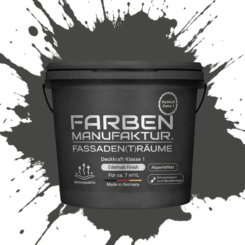 Farben Manufaktur Fassaden(t)räume Silikonharz - RAL 7022 Umbragrau Farben Manufaktur Fassaden(t)räume Silikonharz - RAL 7022 Umbragrau