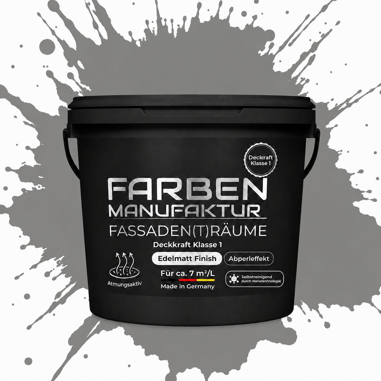 Farben Manufaktur Fassaden(t)räume Silikonharz - RAL 7005 Mausgrau Farben Manufaktur Fassaden(t)räume Silikonharz - RAL 7005 Mausgrau