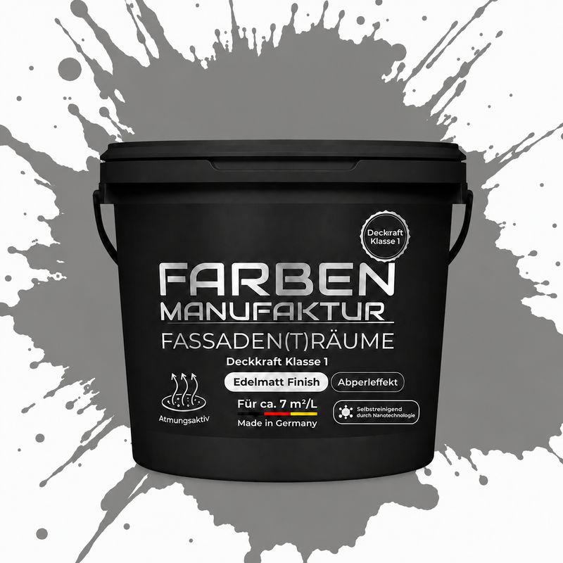 Farben Manufaktur Fassaden(t)räume Silikonharz - RAL 7005 Mausgrau Farben Manufaktur Fassaden(t)räume Silikonharz - RAL 7005 Mausgrau
