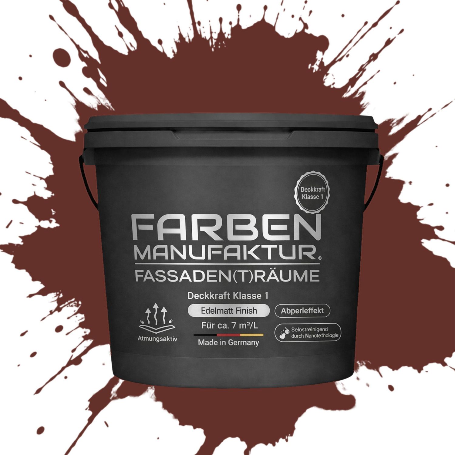 Farben Manufaktur Fassaden(t)räume Silikonharz - RAL 8012 Rotbraun Farben Manufaktur Fassaden(t)räume Silikonharz - RAL 8012 Rotbraun