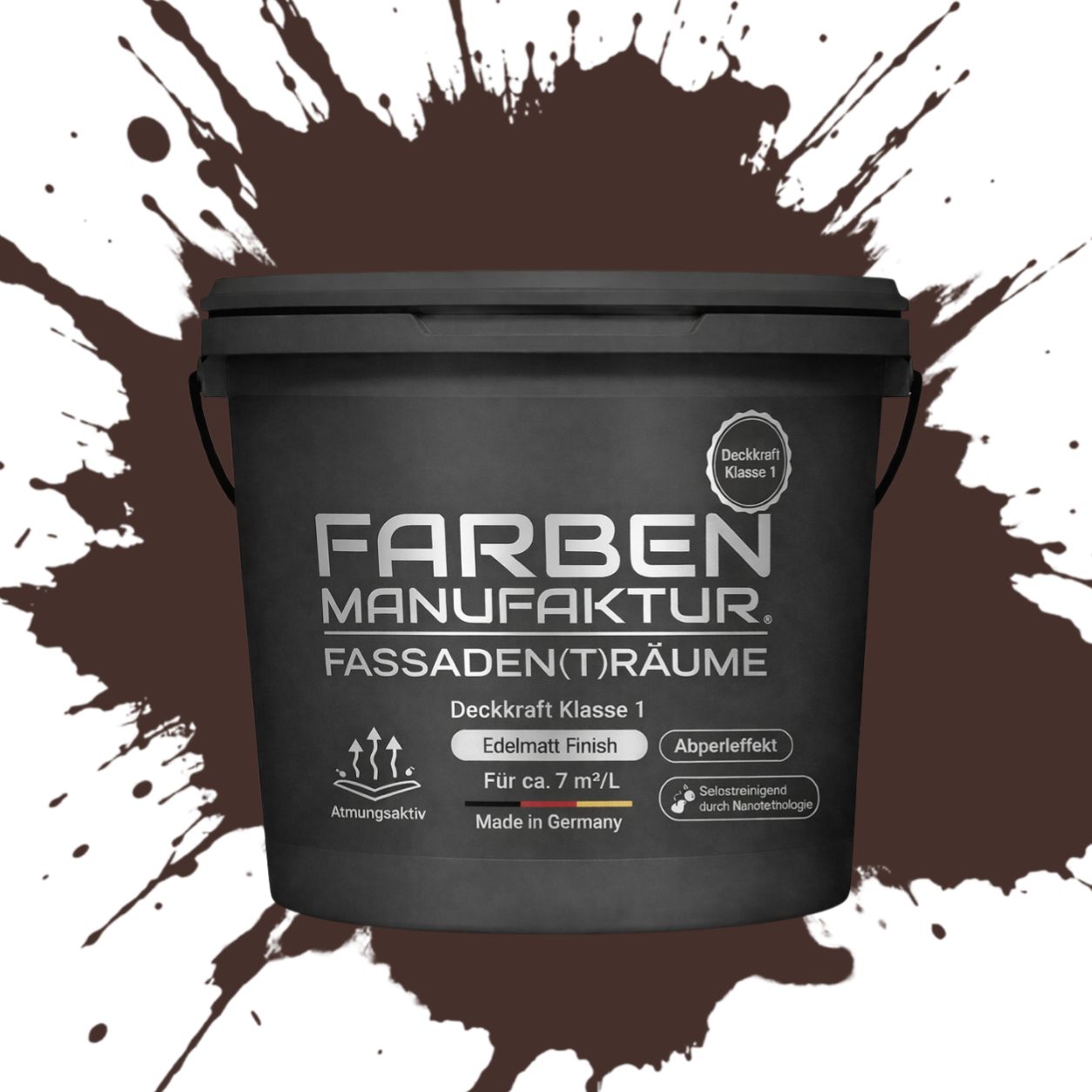 Farben Manufaktur Fassaden(t)räume Silikonharz - RAL 8017 Schokoladenbraun Farben Manufaktur Fassaden(t)räume Silikonharz - RAL 8017 Schokoladenbraun