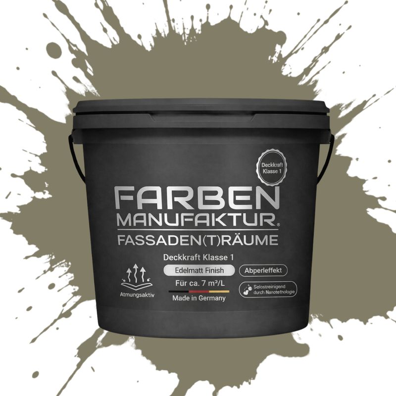 Farben Manufaktur Fassaden(t)räume Silikonharz - RAL 7002 Olivgrau Farben Manufaktur Fassaden(t)räume Silikonharz - RAL 7002 Olivgrau