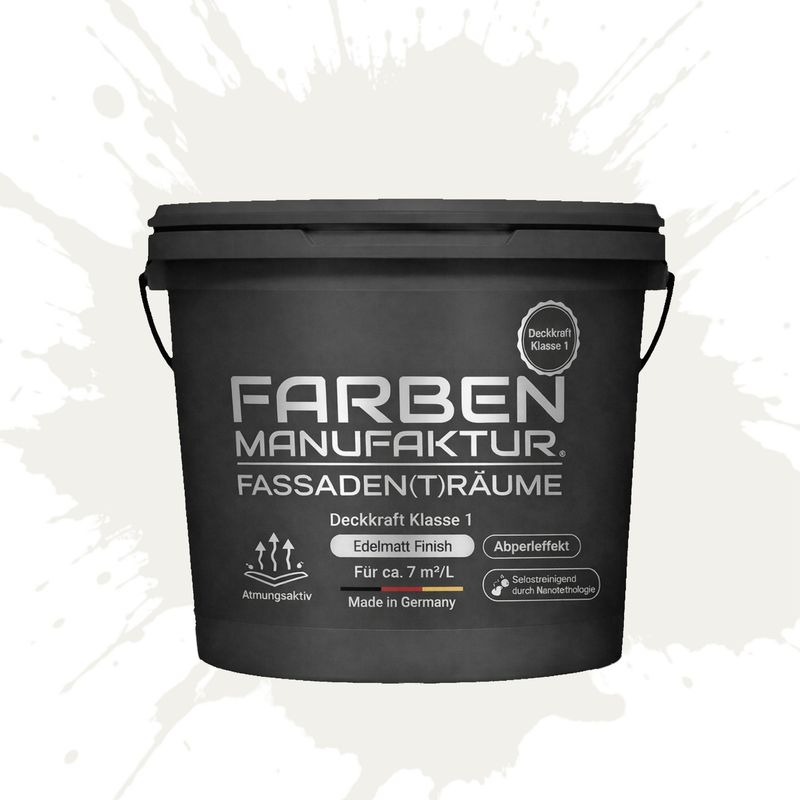 Farben Manufaktur Fassaden(t)räume Silikonharz - RAL 9016 Verkehrsweiß Farben Manufaktur Fassaden(t)räume Silikonharz - RAL 9016 Verkehrsweiß