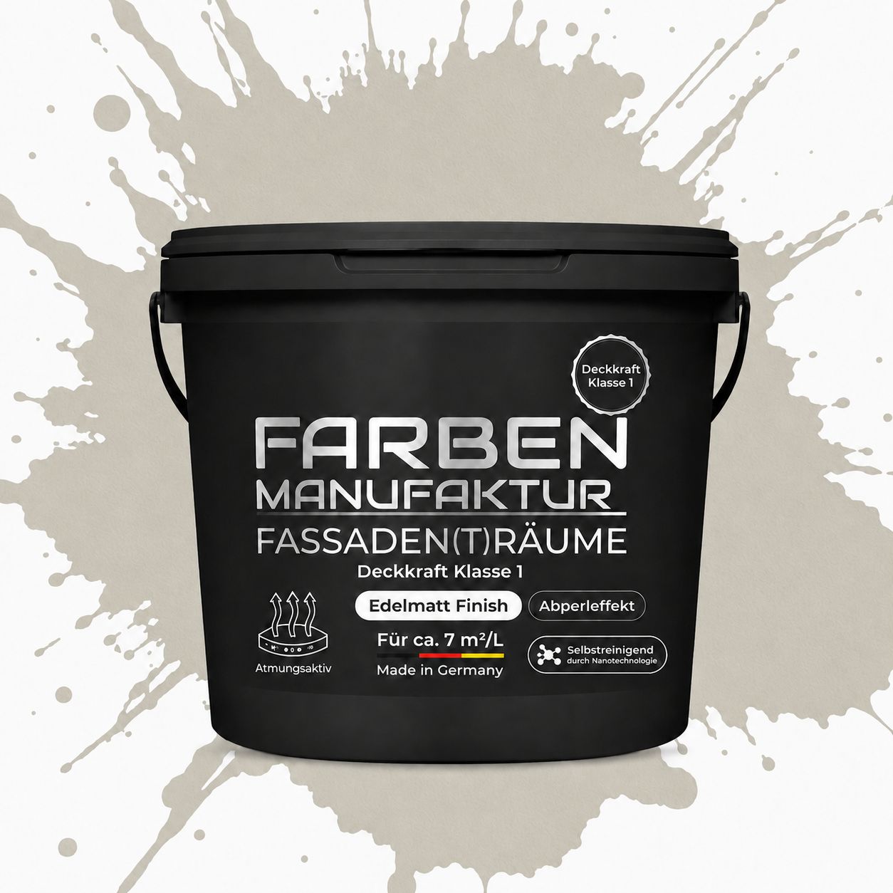 Farben Manufaktur Fassaden(t)räume Silikonharz - RAL 7032 Kieselgrau