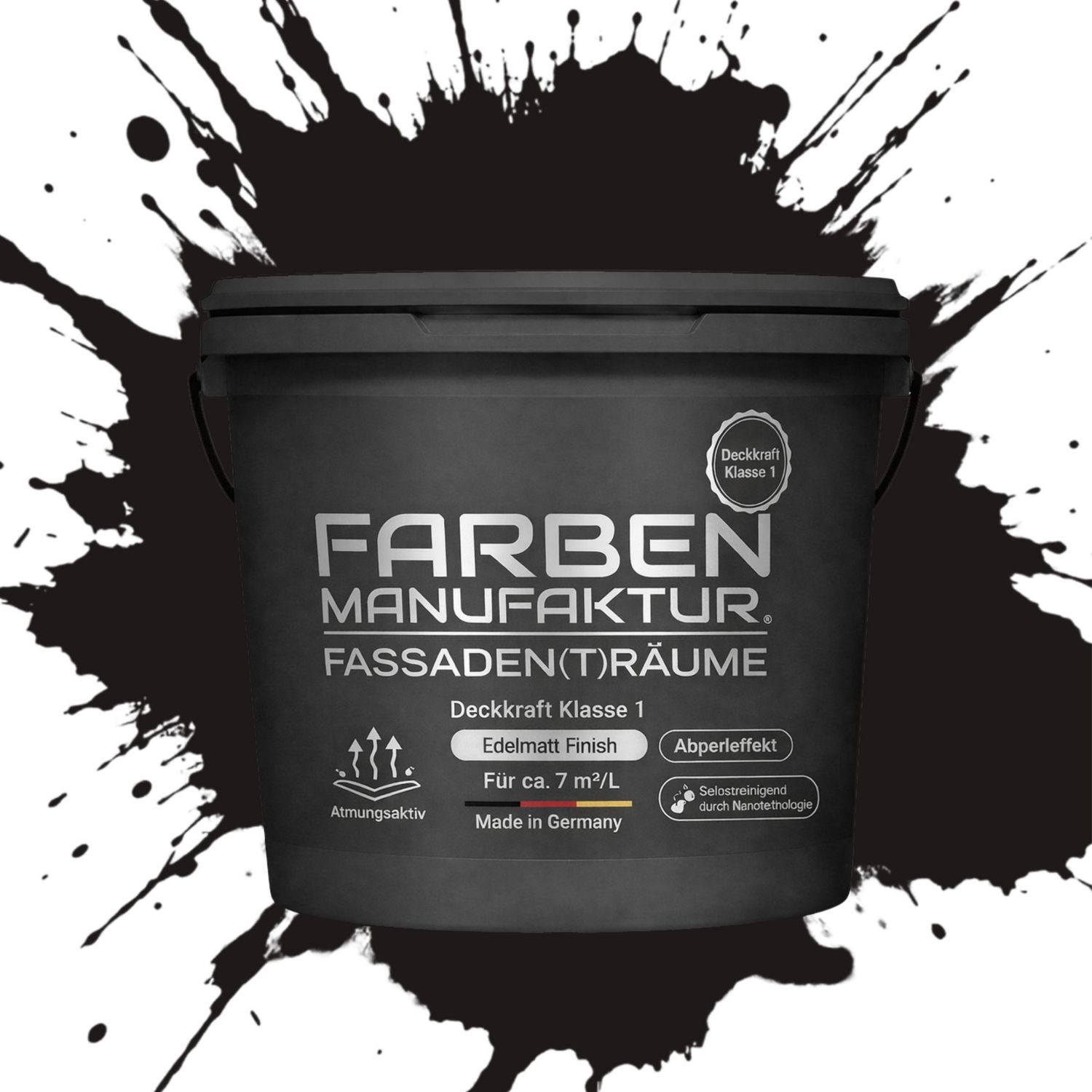 Farben Manufaktur Fassaden(t)räume Silikonharz - RAL 8022 Schwarzbraun Farben Manufaktur Fassaden(t)räume Silikonharz - RAL 8022 Schwarzbraun
