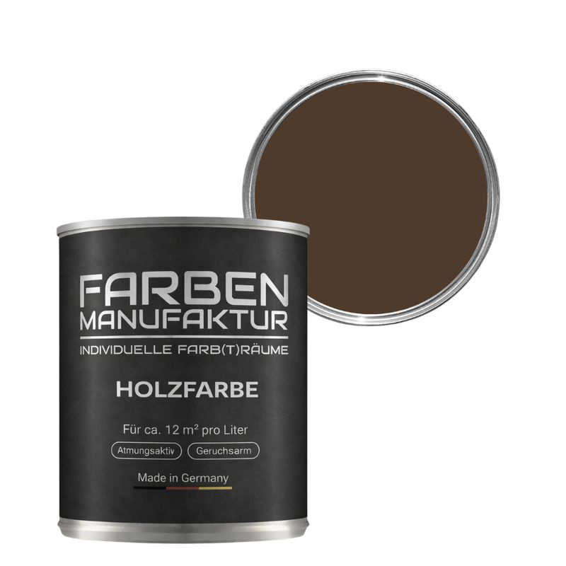 Farben Manufaktur Holzschutz deckend - RAL 8028 Terrabraun Farben Manufaktur Holzschutz deckend - RAL 8028 Terrabraun
