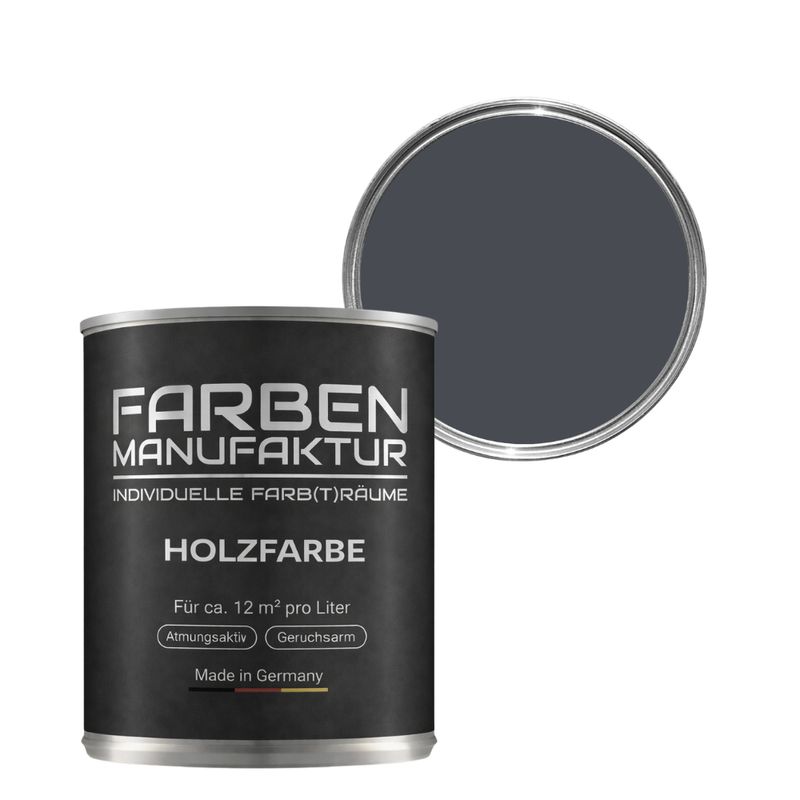 Farben Manufaktur Holzschutz deckend - RAL 7024 Graphitgrau Farben Manufaktur Holzschutz deckend - RAL 7024 Graphitgrau