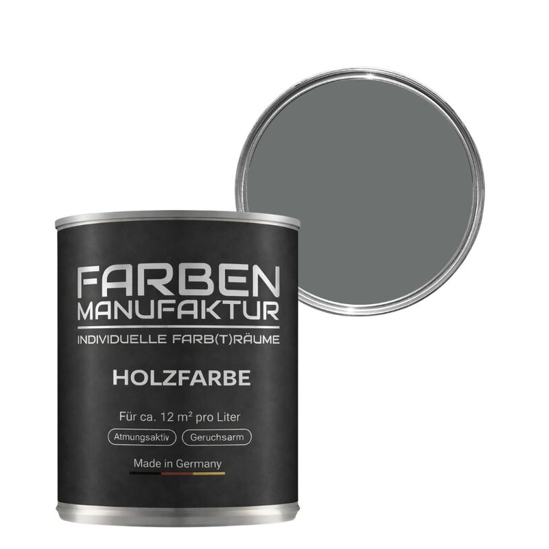 Farben Manufaktur Holzschutz deckend - RAL 7005 Mausgrau Farben Manufaktur Holzschutz deckend - RAL 7005 Mausgrau
