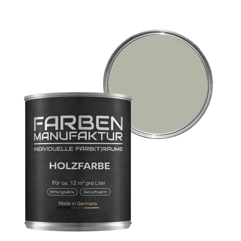 Farben Manufaktur Holzschutz deckend - RAL 7032 Kieselgrau Farben Manufaktur Holzschutz deckend - RAL 7032 Kieselgrau