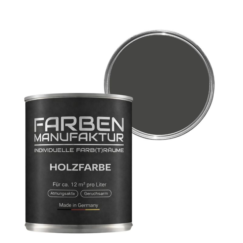 Farben Manufaktur Holzschutz deckend - RAL 7022 Umbragrau Farben Manufaktur Holzschutz deckend - RAL 7022 Umbragrau