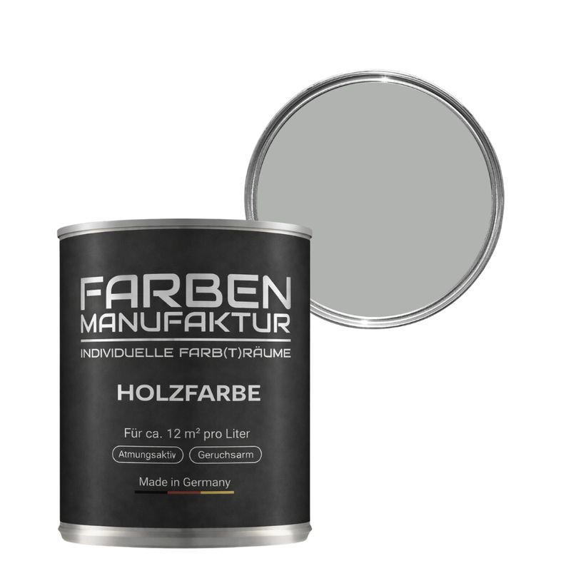 Farben Manufaktur Holzschutz deckend - RAL 7038 Achatgrau Farben Manufaktur Holzschutz deckend - RAL 7038 Achatgrau