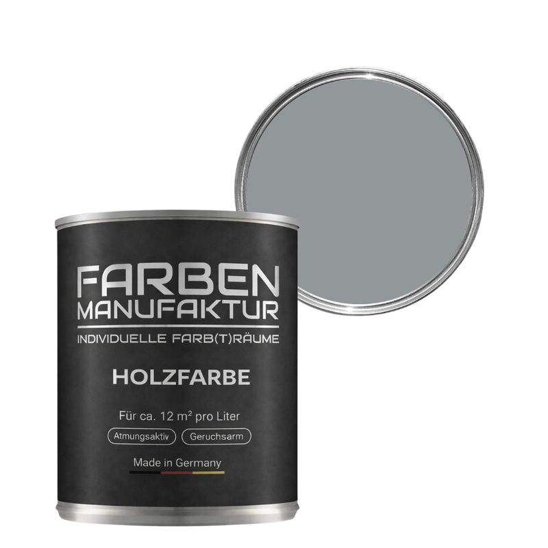Farben Manufaktur Holzschutz deckend - RAL 7042 Verkehrsgrau A Farben Manufaktur Holzschutz deckend - RAL 7042 Verkehrsgrau A