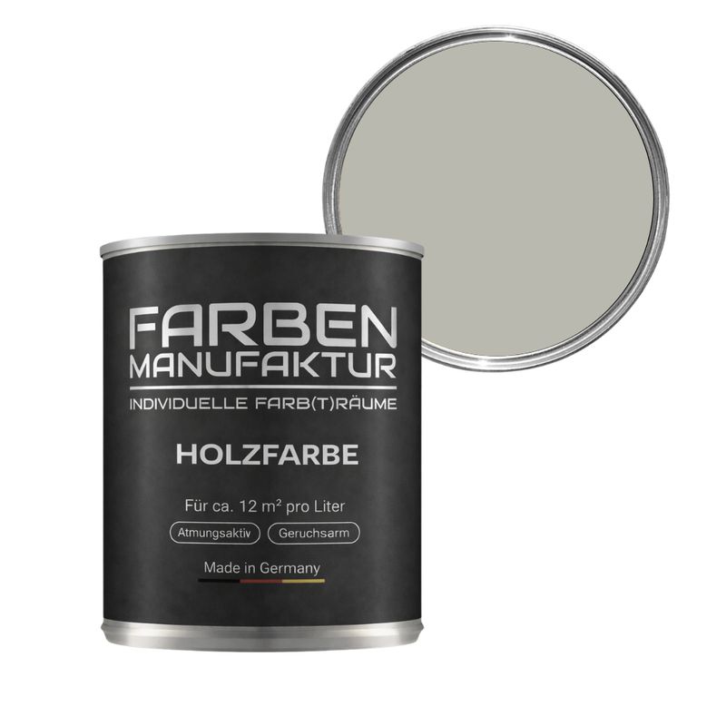 Farben Manufaktur Holzschutz deckend - RAL 7044 Seidengrau