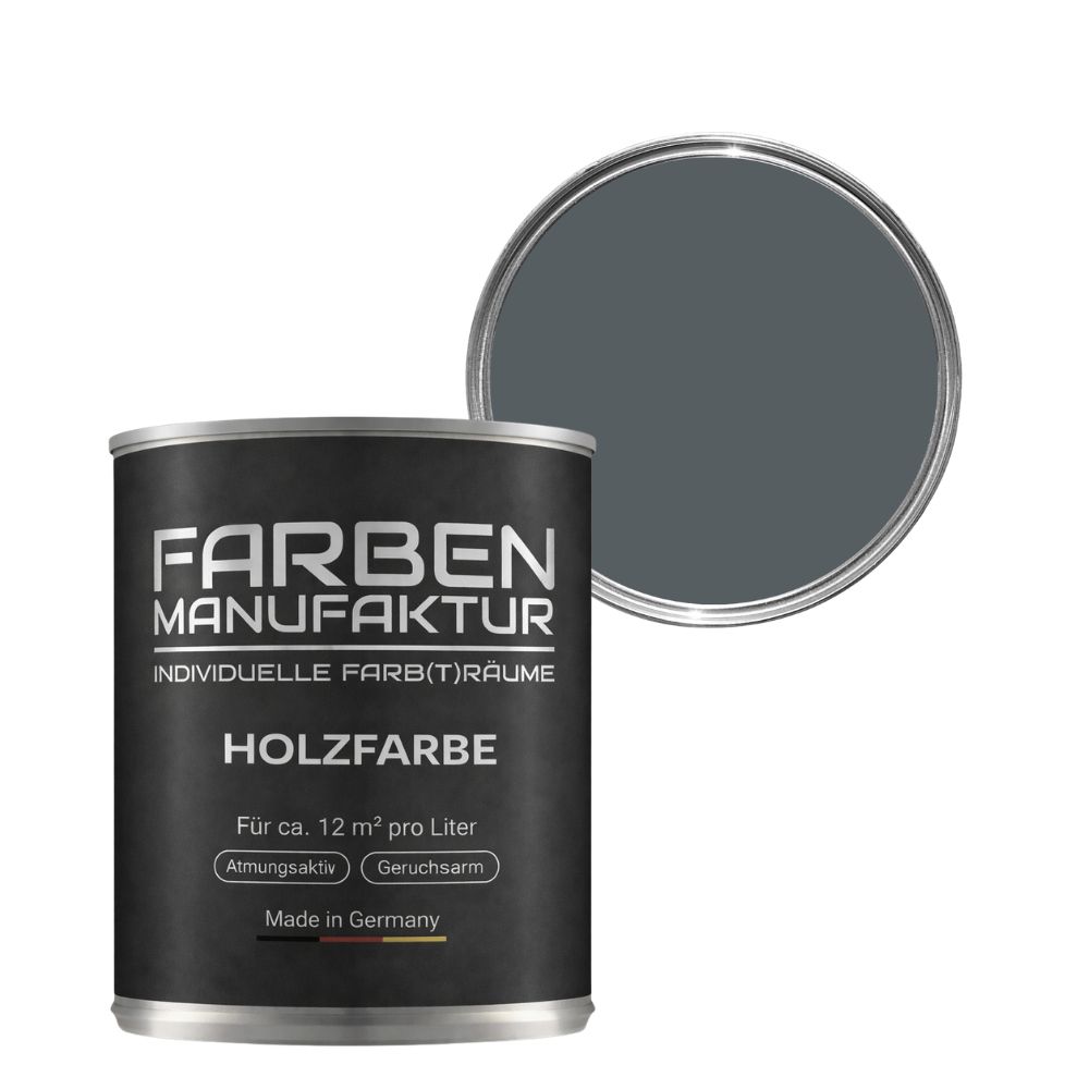 Farben Manufaktur Holzschutz deckend - RAL 7012 Basaltgrau Farben Manufaktur Holzschutz deckend - RAL 7012 Basaltgrau