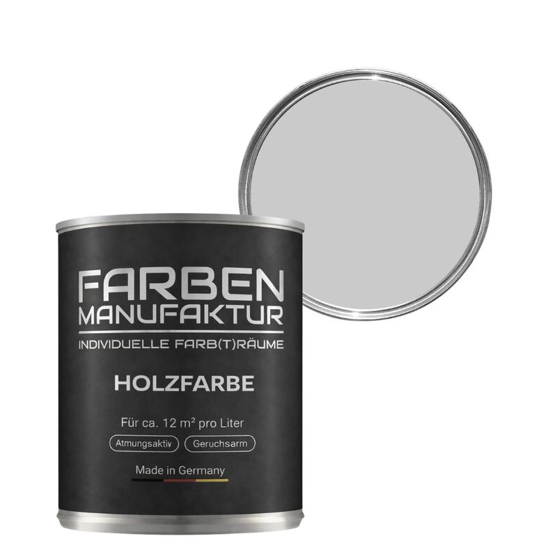 Farben Manufaktur Holzschutz deckend - RAL 7047 Telegrau 4 Farben Manufaktur Holzschutz deckend - RAL 7047 Telegrau 4