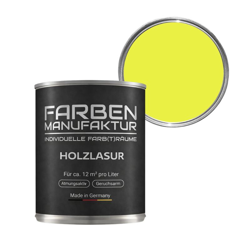 Farben Manufaktur Holzlasur RAL 1016 - Schwefelgelb Farben Manufaktur Holzlasur RAL 1016 - Schwefelgelb
