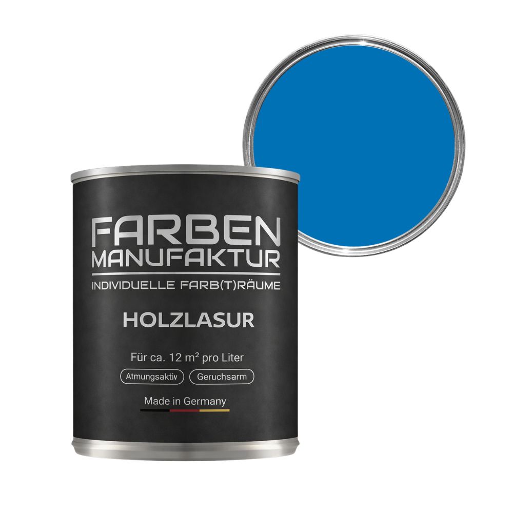 Farben Manufaktur Holzlasur RAL 5015 - Himmelblau Farben Manufaktur Holzlasur RAL 5015 - Himmelblau