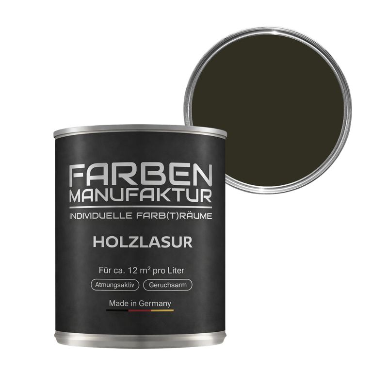 Farben Manufaktur Holzlasur RAL 6008 - Braungrün Farben Manufaktur Holzlasur RAL 6008 - Braungrün